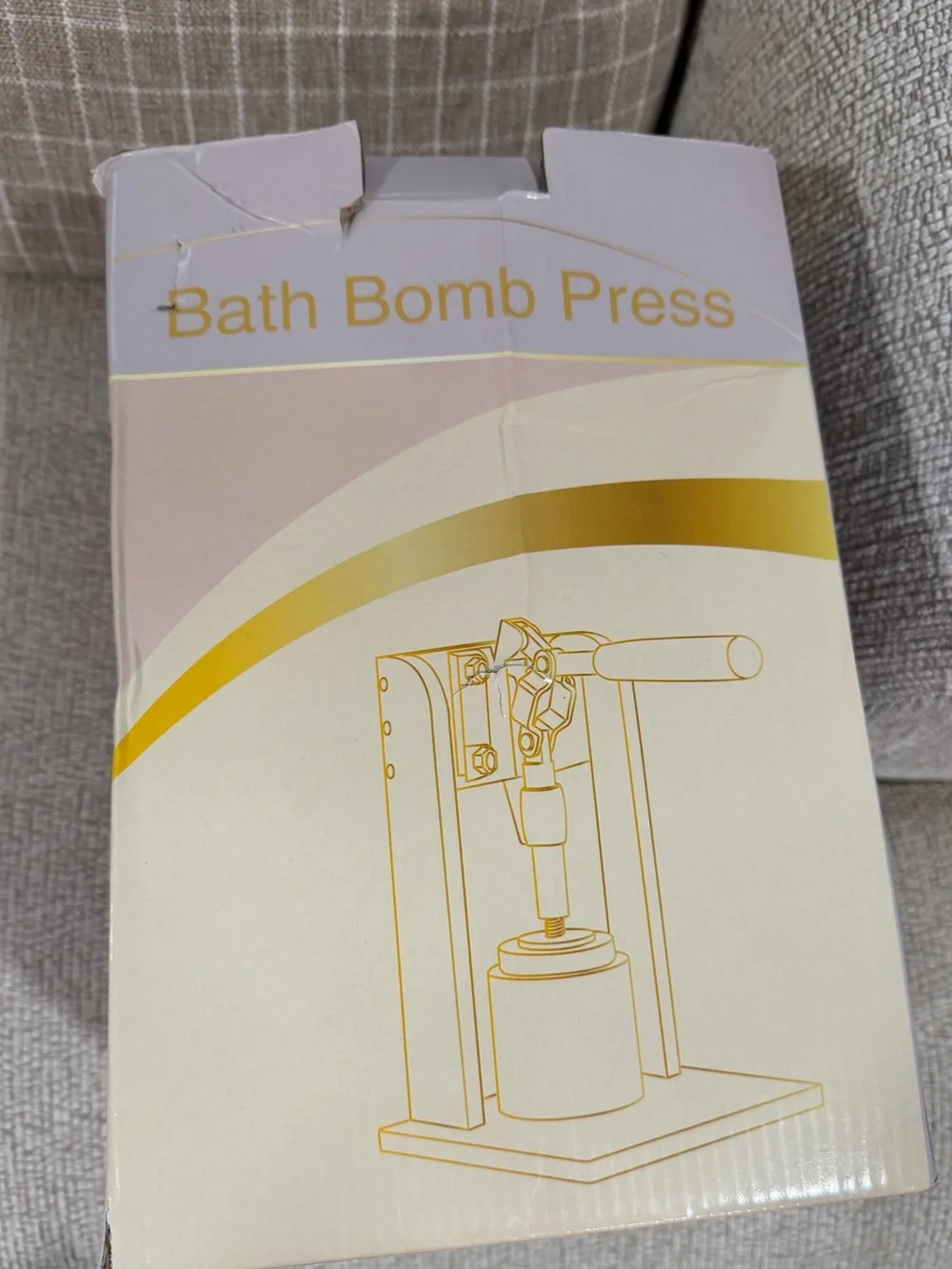 Bath Bomb Press - Gold and Cream Manual Mold